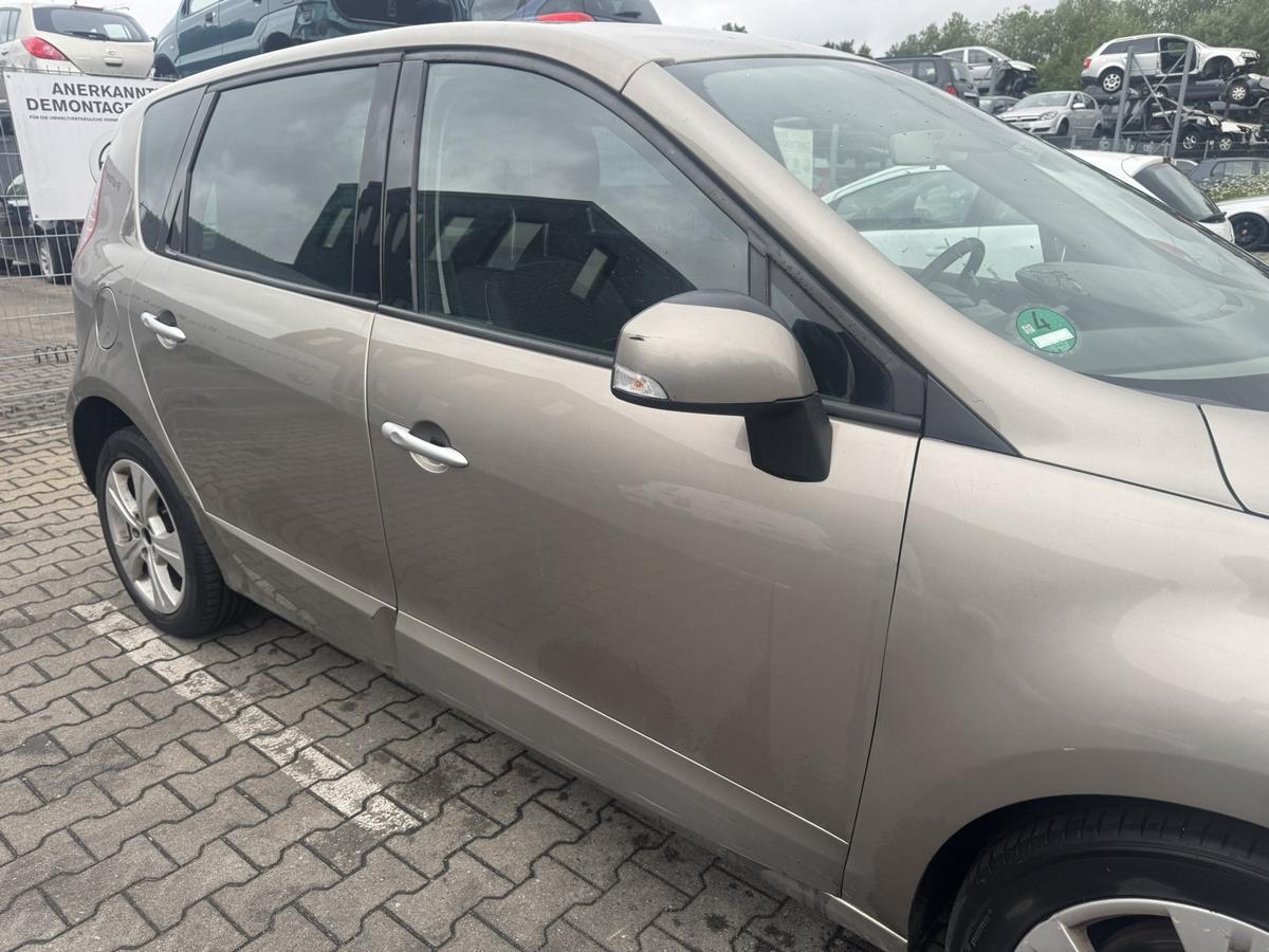 Renault Scenic 3 original T&uuml;r vorne rechts DQ44 Bleu Odyssee Metallic Rohbau Bj.2009